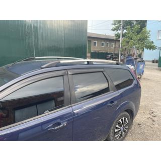 Barres de toit en aluminium (Caravan, chrome) Ford Focus II 2008-2011 photo 2