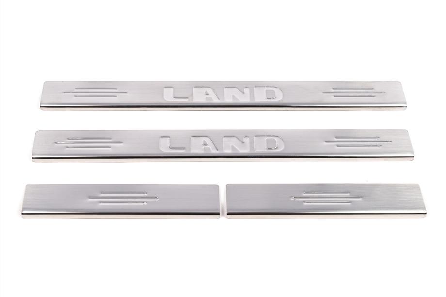 Toyota Land Cruiser 100 1998-2007 Seuils de porte Carmos (4 pcs, inox) Photo 2