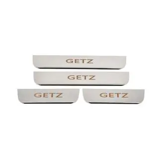 Seuils de porte Carmos (4 pcs, inox) Hyundai Getz 2002- photo 1