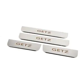 Seuils de porte Carmos (4 pcs, inox) Hyundai Getz 2002- photo 2