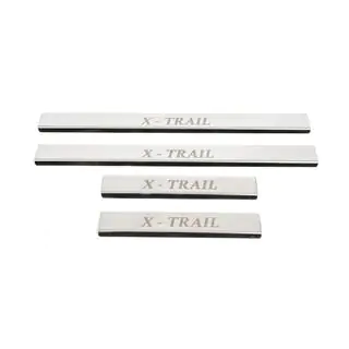 Seuils de porte Carmos (4 pcs, inox) Nissan X-trail T30 2002-2007 photo 2