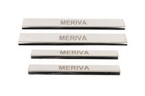 Opel Meriva 2002-2010 Seuils de porte Carmos (4 pcs, inox) photo 2