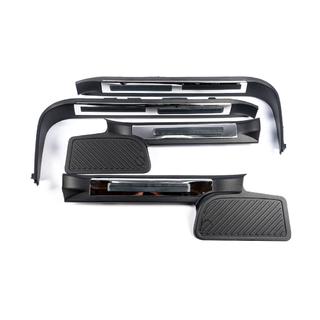 Seuils de porte en plastique avec eclairage (noir) Toyota Land Cruiser 200 2007-2021 photo 4