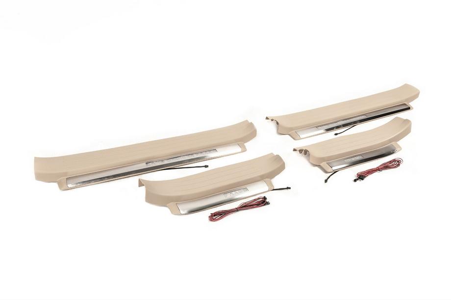 Toyota Land Cruiser Prado 150 2009-2023 Seuils de porte éclairés (beige) Image