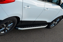 Hyundai IX-35 2010-2015 Marchepieds latéraux Fullmond (2 pcs, aluminium) photo 2