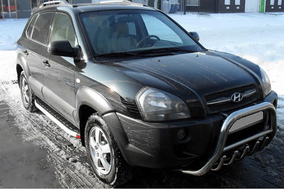 Hyundai Tucson JM 2004- Marchepieds Latéraux Fullmond (2 pcs, aluminium) Image