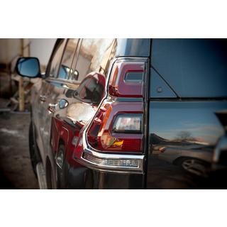 Caches Feux Arrière Chromés V1 (2 pcs, 2018+) Toyota Land Cruiser Prado 150 2009-2023 photo 2