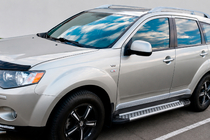 Mitsubishi Outlander 2006-2012 Marchepieds Latéraux Allmond Grey (2 pcs, Aluminium) photo 1