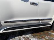 Toyota Land Cruiser 200 2007-2021 Kit de Baguettes de Porte (2008-2016) Blanc (BKT) photo 1