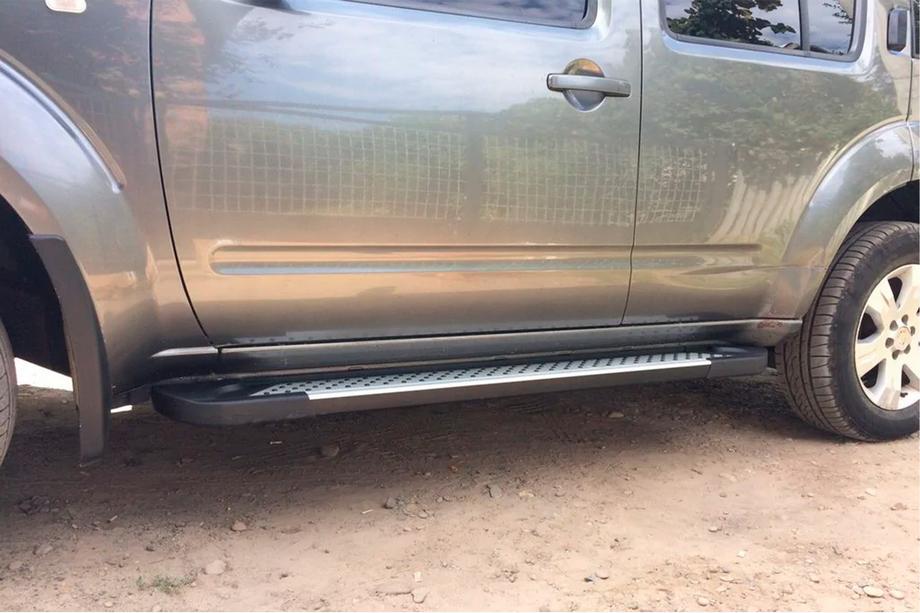 Nissan Pathfinder R51 2005-2014 Marchepieds Latéraux Allmond Grey (2 pcs, Aluminium) Photo 5