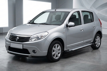 Dacia Sandero 2007-2013 Marchepieds Latéraux Type X5 (2 pcs, Aluminium) photo 1