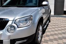 Skoda Yeti 2009-2017 Marchepieds Latéraux Allmond Grey (2 pcs, Aluminium) photo 1