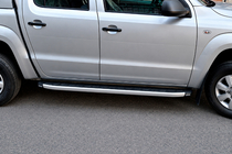 Volkswagen Amarok 2010-2022 Marchepieds latéraux Fullmond Grey (2 pcs, aluminium) photo 1