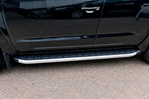 Volkswagen Amarok 2010-2022 Marchepieds latéraux Fullmond Grey (2 pcs, aluminium) photo 2