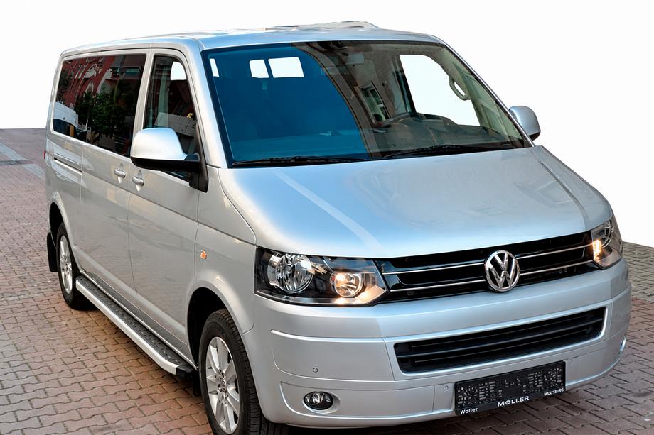 Volkswagen T5 2010-2015 Marchepieds latéraux Fullmond (2 pcs, aluminium) Empattement Long Image