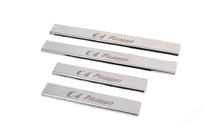 Citroen C-4 Picasso 2013–2022 Seuils de porte Carmos (4 pcs, inox) photo 2