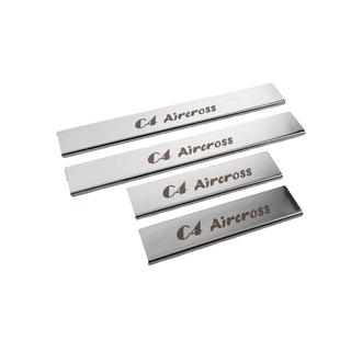 Seuils de porte Carmos (4 pcs, inox) Citroen C-4 Aircross 2012-2017 photo 3