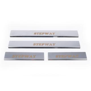 Seuils de porte Carmos V1 (4 pcs, inox) Dacia Sandero 2007-2013 photo 2