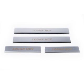 Seuils de porte Carmos V1 (4 pcs, inox) Dacia Logan MCV 2013-2020 photo 4