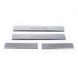 Seuils de porte Carmos V1 (4 pcs, inox) Dacia Logan MCV 2013-2020 photo 4