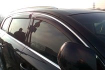 Audi Q7 2005-2015 Déflecteurs de vitres avec moulure chromée (4 pcs, HIC) photo 3
