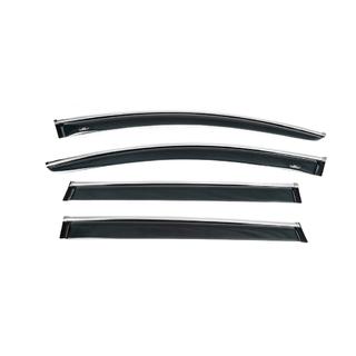 Déflecteurs de vitres avec moulure chromée (4 pcs, HIC) photo 4