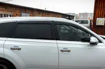 Audi Q7 2015–2026 Déflecteurs de vitres avec moulure chromée (4 pcs, HIC) photo 2