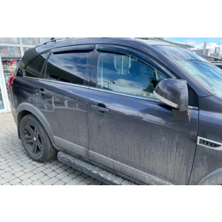 Déflecteurs de Fenêtre (4 pcs, HIC) Chevrolet Captiva 2006-2019 photo 3