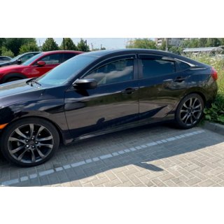 Déflecteurs de Fenêtre (4 pcs, HIC) Honda Civic Sedan X 2016-2021 photo 1