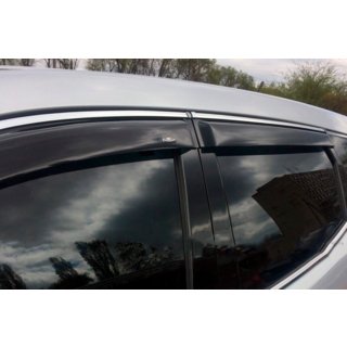 Déflecteurs de vitres avec moulure chromée LONG (4 pcs, HIC) photo 4