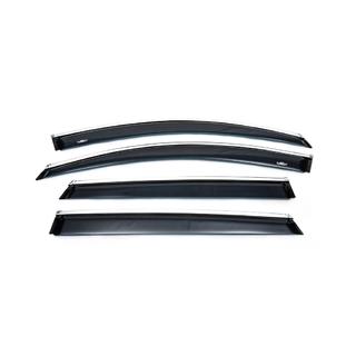 Déflecteurs de vitres avec moulure chromée (4 pcs, HIC) Kia Sorento III UM 2014-2020 photo 1