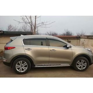 Déflecteurs de vitres avec moulure chromée (4 pcs, HIC) Kia Sportage 2015-2021 photo 2