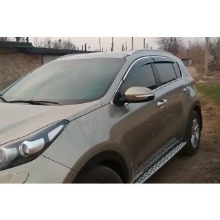 Déflecteurs de vitres avec moulure chromée (4 pcs, HIC) Kia Sportage 2015-2021 photo 3