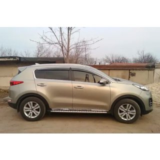 Déflecteurs de vitres avec moulure chromée (4 pcs, HIC) Kia Sportage 2015-2021 photo 4