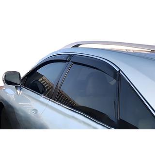 Déflecteurs de vitres avec moulure chromée (4 pcs, HIC) Lexus RX 2009-2015