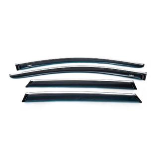 Déflecteurs de vitres avec moulure chromée (4 pcs, HIC) photo 1