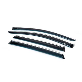 Déflecteurs de vitres avec moulure chromée (4 pcs, HIC) photo 2