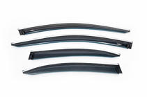 Mercedes C-class W205 2014-2021 Déflecteurs de Vitres avec Moulure Chromée SD (4 pcs, HIC) photo 2
