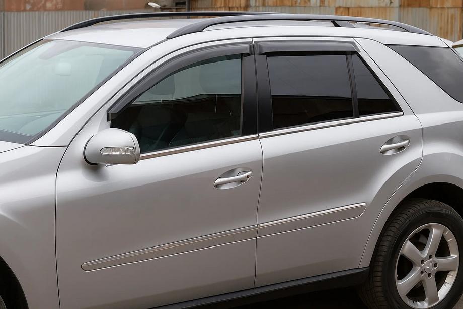 Mercedes ML W164 2005-2011 Déflecteurs de Fenêtre (4 pcs, HIC) Photo 1