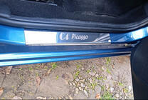 Citroen C-4 Picasso 2006-2013 Seuils de porte Carmos (4pcs, inox) photo 1