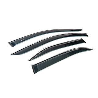 Déflecteurs de vitres avec moulure chromée (UE, 4 pcs, HIC) Toyota Camry 2006-2011 photo 3