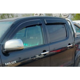 Déflecteurs de Fenêtre (4 pcs, HIC) Toyota Hilux 2006-2015 photo 1