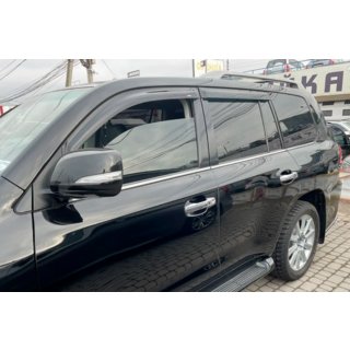 Déflecteurs de Vitres 8cm (4 pcs, HIC) Toyota Land Cruiser 200 2007-2021 photo 2