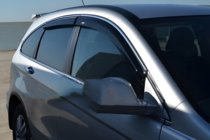 Honda CRV 2007-2011 Déflecteurs de vitres avec moulure chromée (4 pcs, HIC) photo 6
