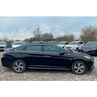 Déflecteurs de vitres avec moulure chromée (4 pcs, HIC) Hyundai Sonata LF 2014-2019 photo 1