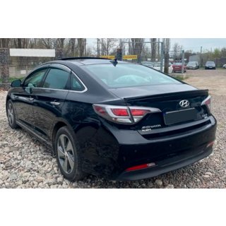 Déflecteurs de vitres avec moulure chromée (4 pcs, HIC) Hyundai Sonata LF 2014-2019 photo 2