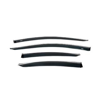 Déflecteurs de vitres avec moulure chromée (4 pcs, HIC) Hyundai Sonata LF 2014-2019 photo 3