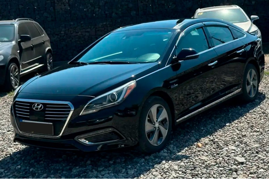 Hyundai Sonata LF 2014-2019 Déflecteurs de vitres avec moulure chromée (4 pcs, HIC) Photo 5