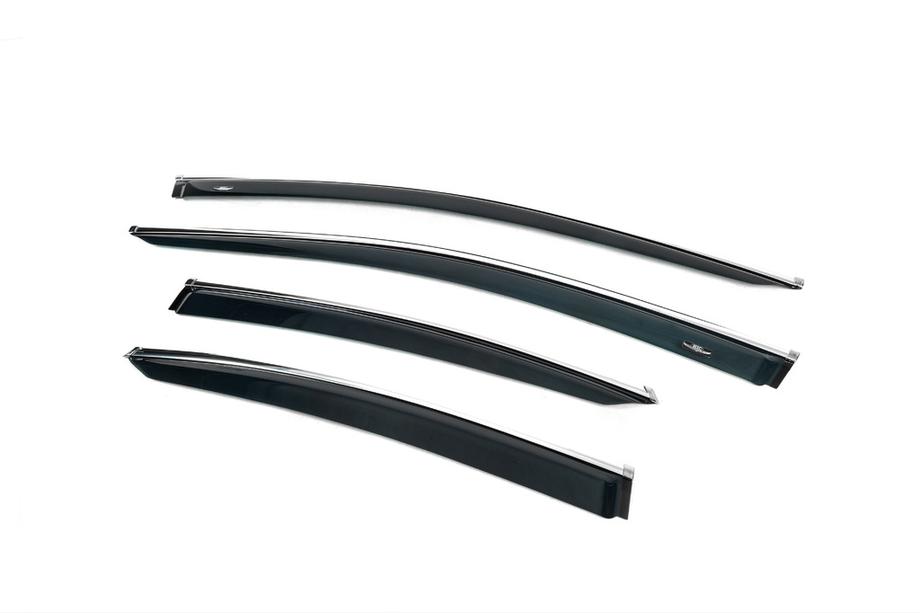 Hyundai Sonata LF 2014-2019 Déflecteurs de vitres avec moulure chromée (4 pcs, HIC) Photo 6