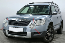 Skoda Yeti 2009-2017 Caches Chromés pour Phares Antibrouillard (2009-2013, 2 pcs, Acier Inoxydable) photo 1